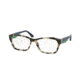 Prada VOICE PR24RV Progressive Prescription Eyeglasses KAD1O1-52 - White Havana Frame