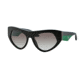 Prada VOICE PR27QS Single Vision Prescription Sunglasses PR27QS-TFX0A7-56 - Lens Diameter 56 mm, Frame Color Black