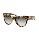Prada VOICE PR28QS Single Vision Prescription Sunglasses PR28QS-7S00A7-56 - Lens Diameter 56 mm, Frame Color Havana