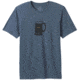 prAna Beer Belly Journeyman T-Shirt - Mens, Denim Heather, Medium, M11202507-DEHT-M