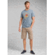 prAna Bradhaw T-Shirt - Mens, Blue Note Heather, Small, M13190644-BNHT-S