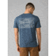 prAna Castle Crest T-Shirt - Mens, Denim Heather, Large, M11201593-DEHT-L