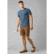 prAna Castle Crest T-Shirt - Mens, Denim Heather, Large, M11201593-DEHT-L