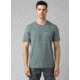 prAna Castle Crest T-Shirt - Mens, Smoky Blue Heather, Large, M11201593-SMHT-L