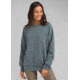 prAna Cozy Up Sweatshirt - Womens, Grey Blue Heather, Large, W23180582-GBHT-L