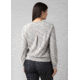 prAna Cozy Up Sweatshirt - Womens, Heather Grey Ditsy Road, Medium, 1967291-020-M