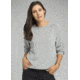 prAna Cozy Up Sweatshirt - Womens, Heather Grey, XSmall, W23180582-HTGY-XS