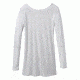 prAna Esme Top Womens, Titanium Grey Stripe, Large, W21180490-TIGS-L