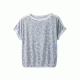 prAna Etta Top Womens, Titanium Blossom, Small, W11180458-TIBL-S