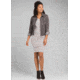 prAna Foundation Dress - Womens, Light Grey Heather Stripe, Large, W31180370-LGHS-L