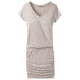 prAna Foundation Dress - Womens, Pebble Grey Heather Stripe, Large, W31180370 -064-L