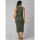 prAna Foundation Midi Dress - Womens, Canopy Heather, Medium, W31202056-CNHT-M