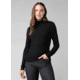prAna Foundation Rib Mock Neck - Women's, Small, Black Heather, 1967251-001-S