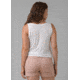 prAna Foundation Scoop Neck Tank, White, Medium, 1963751-100-M