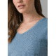 prAna Foundation Short Sleeve V-neck - Womens, Sea Mist Heather, S, W11170142-402-S