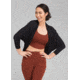 prAna Foundation Shrug Sweaters - Womens, Black, Medium, W23190958-BLK-M