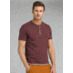 prAna Garrity Short Sleeve Henley T-Shirt - Mens, Black Cherry, Large, M11181406-BKCY-L