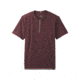 prAna Garrity Short Sleeve Henley T-Shirt - Mens, Black Cherry, Large, M11181406-BKCY-L
