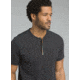 prAna Garrity Short Sleeve Henley T-Shirt - Men's, Black, Small, M11181406-BLK-S