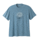 prAna Guru Heathered Tee - Men's-Aqua Blue-Small