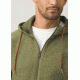 Prana Halgren Urban Full Zip Hoodie Mens, Cargo Green Heather, Small, M21181412-CGHT-S