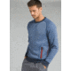 prAna Halgren Urban Long Sleeve Crew T-Shirt - Men's, Equinox Blue Heather, XXLarge, M21181411-EBHT-XXL