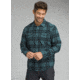 prAna Horizon Long Sleeve Flannel Shirt - Men's, Weathered Blue, Large, M23180490-WEBL-L