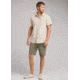 prAna Jaffra Short Sleeve Shirt - Mens, Dark Khaki, Medium, M11191528 -293-M