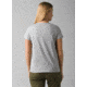 prAna Journeyman 2.0 Tee - Womens, Extra Small, Heather Grey World Peace, 1969281-020-XS