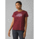 prAna Journeyman 2.0 Tee - Womens, Extra Small, Maroon Happy Camper, 1969281-601-XS