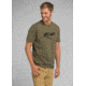 prAna Later Alligator Short Sleeve T-Shirt, Cargo Green Heather, XLarge, M11191521 -319-XL