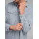 prAna Lenny Overshirt - Mens, Vintage Blue, Extra Large, M21191485-VIBL-XL