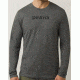 prAna Logo Long Sleeve Shirt - Men's, Charcoal, Medium, M2LOGO316-CHR-M