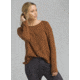 prAna Mainspring Sweater - Womens, Burnt Caramel Heather, Medium, W23180538-BCHT-M