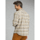 prAna Miki Long Sleeve Flannel Shirt - Mens, Dark Khaki, XXLarge, M23181373-DKKH-XXL