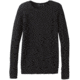 prAna Milani Crew - Womens, Black Heather, Large, W23190868-BKHT-L