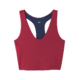 prAna Momento Crop Top - Womens, Maroon/Nautical, Large, 1963231-601-L