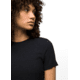 prAna Foundation Rib Tee - Womens, Black Heather, XS, 1970821-001-XS