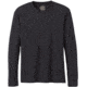 Prana Long Sleeve Crew T-Shirt, Black, Medium, M23181469-BLK-M