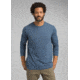 Prana Long Sleeve Crew T-Shirt, Denim Heather, Small, M23181469-DEHT-S