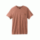 prAna Ryann Short Sleeve Crew Mens, Brown Cloves, Large, M11181318-BRCL-L