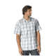 prAna Shamus SS Shirt Mens --Blue-X-Large