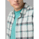 prAna Shayne Flannel - Mens, Silver Spray, Large, M21181342-SVSP-L