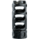 Precision Armament HYPERTAP Ti Muzzle Brake, Titanium-Slim, 6.5mm/.264Cal, 5/8-24, Black, A04814