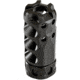 Precision Armament HYPERTAP Ti Muzzle Brake, Titanium-Slim, 6.5mm/.264Cal, 5/8-24, Black, A04814