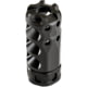 Precision Armament HYPERTAP Ti Muzzle Brake, Titanium-Slim, 6.5mm/.264Cal, 5/8-24, Black, A04814