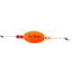 Precision Tackle Cajun Thunder Oval 2.5in Weighted Sunglo Orange, 15405