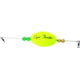 Precision Tackle Cajun Thunder Oval 2.5in Weighted Yellow, 15403