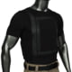 Premier Body Armor 360 Core Everyday Armor T-Shirt w/ 4 Level IIIA Panels, Crew Collar, Black, Large, 360-EAT-Black-L-4P