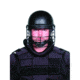 900 RIOT DUTY HELMET, BLACK